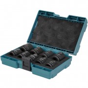 Makita E-16564 Набор ударных торцовых головок Impact Black 1/2", 9 предметов (8,10,13,16,17,18,19,21,24мм) 